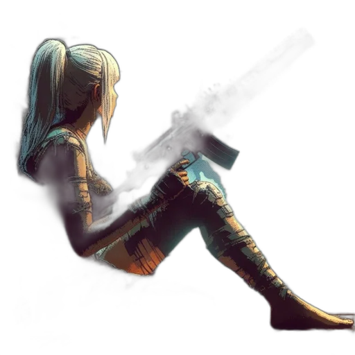 shoes, robot, staff, sword transparent PNG cut-out