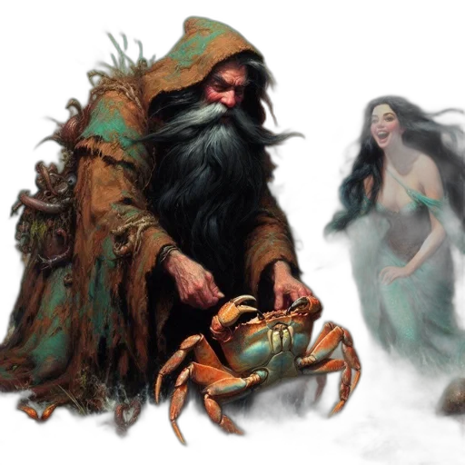 concept art, fantasy art, underwater, fog transparent PNG cut-out