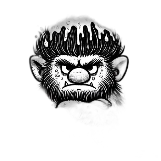 animal, creature, crown, face transparent PNG cut-out