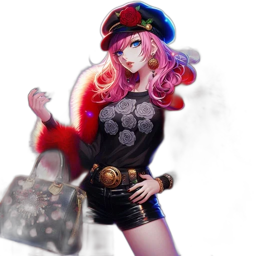 dress, crown, weapon, fantasy art transparent PNG cut-out