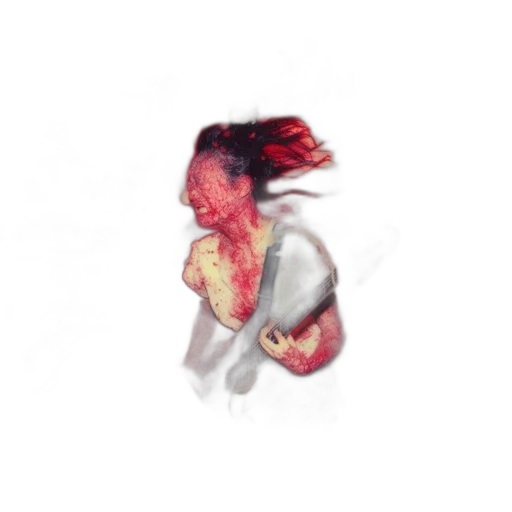 face, hair, mask, creature transparent PNG cut-out