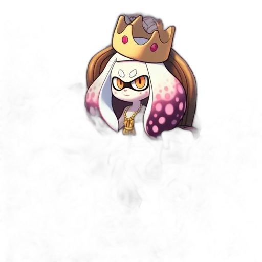 crown, staff, hat, creature transparent PNG cut-out