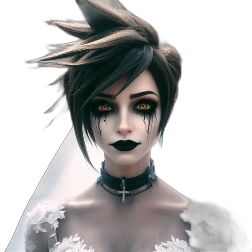 mask, face, dress, hair transparent PNG cut-out