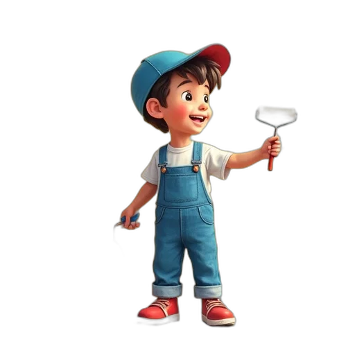 staff, hat, face, robot transparent PNG cut-out