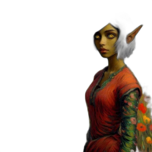 staff, dress, dragon, mask transparent PNG cut-out