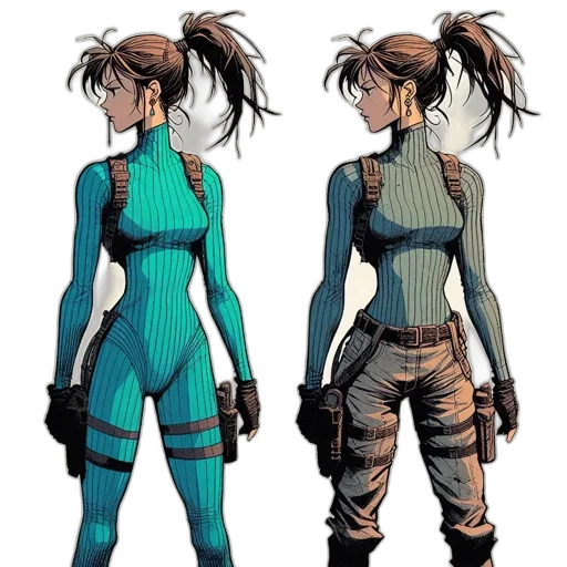 jacket, concept art, comic book art, cyberpunk transparent PNG cut-out