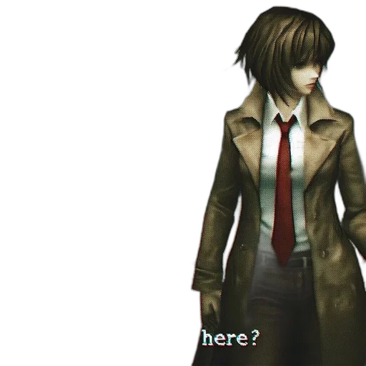 jacket, staff, robot, weapon transparent PNG cut-out