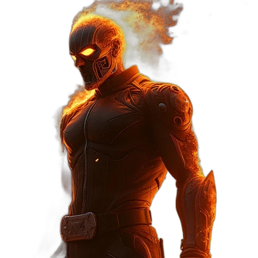 mask, comic book art, concept art, 3d render transparent PNG cut-out