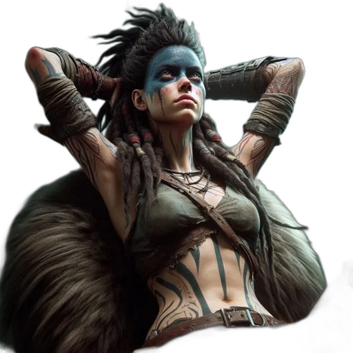 concept art, fantasy art, cyberpunk, comic book art transparent PNG cut-out