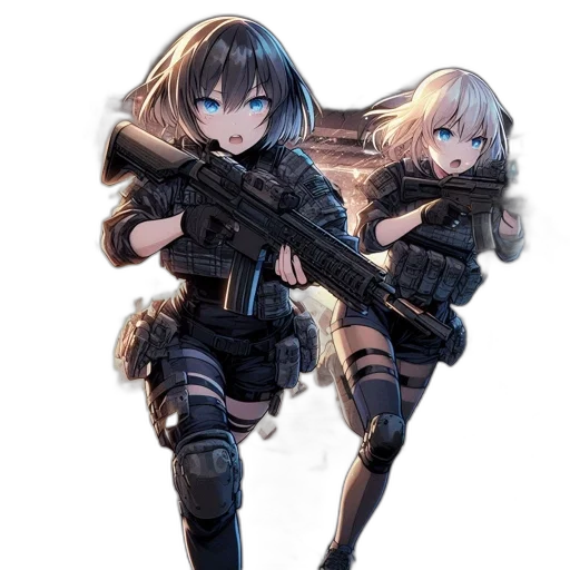 weapon, anime, cyberpunk, concept art transparent PNG cut-out