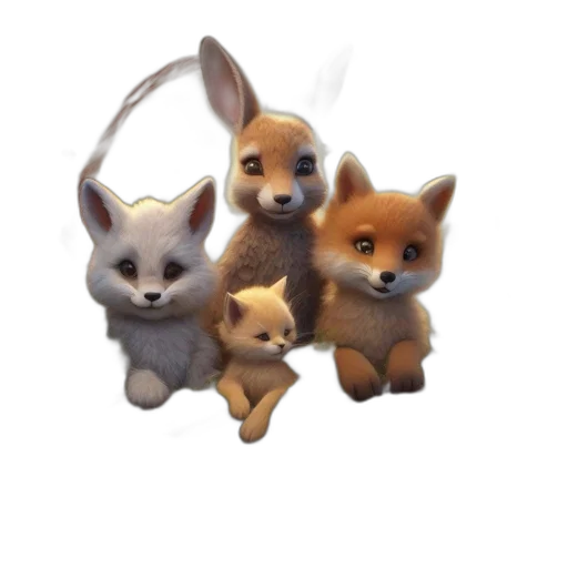 jewelry, animal, staff, 3d render transparent PNG cut-out