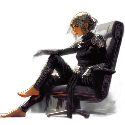 robot, furniture, jacket, staff transparent PNG cut-out