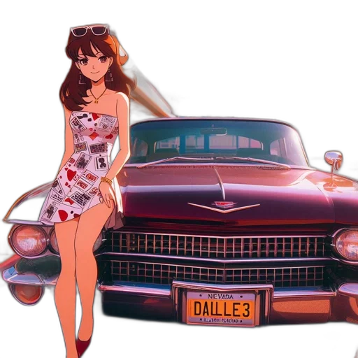 car, dress, cartoon, concept art transparent PNG cut-out
