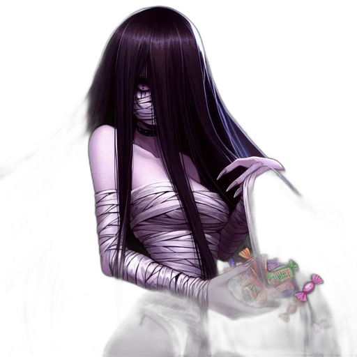 creature, mask, dress, jewelry transparent PNG cut-out