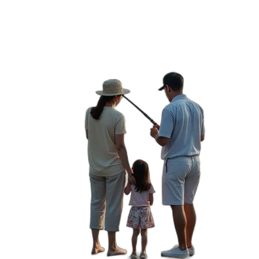 hat, umbrella, staff, dress transparent PNG cut-out