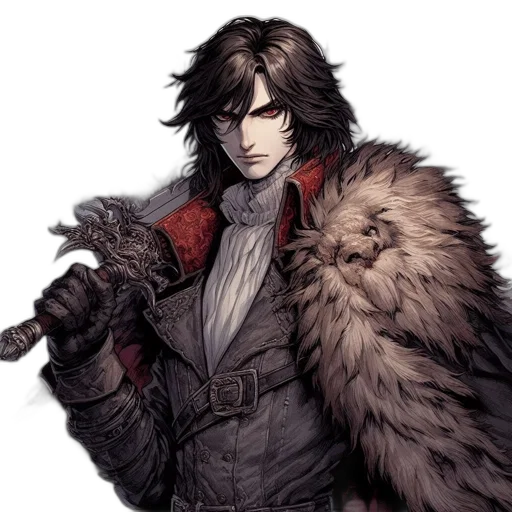 jacket, sword, staff, weapon transparent PNG cut-out