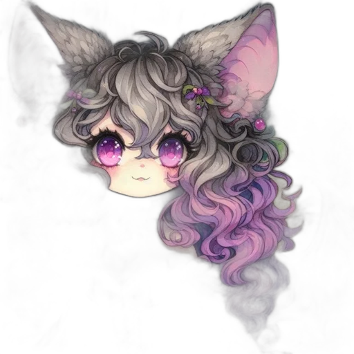 staff, creature, mask, hair transparent PNG cut-out