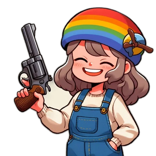 weapon, hat, staff, pixel art transparent PNG cut-out