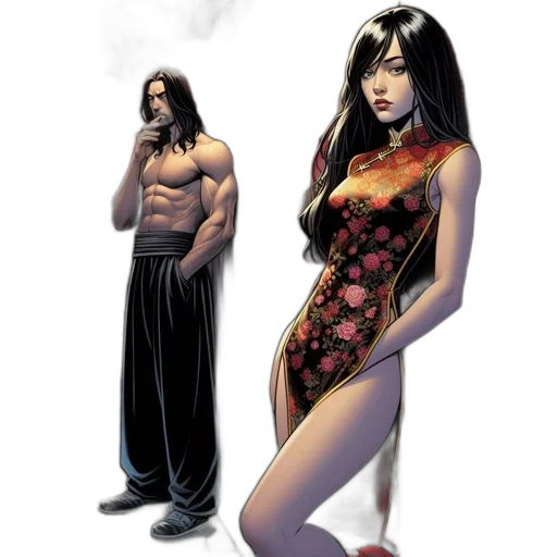 comic book art, concept art, fantasy art, fog transparent PNG cut-out