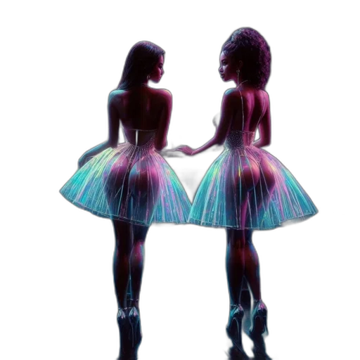 dress, shoes, 3d render, concept art transparent PNG cut-out