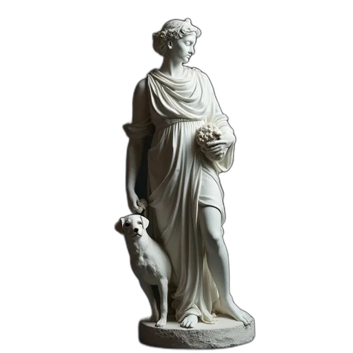 staff, antique, white, statue transparent PNG cut-out