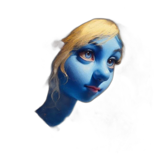 mask, face, staff, creature transparent PNG cut-out