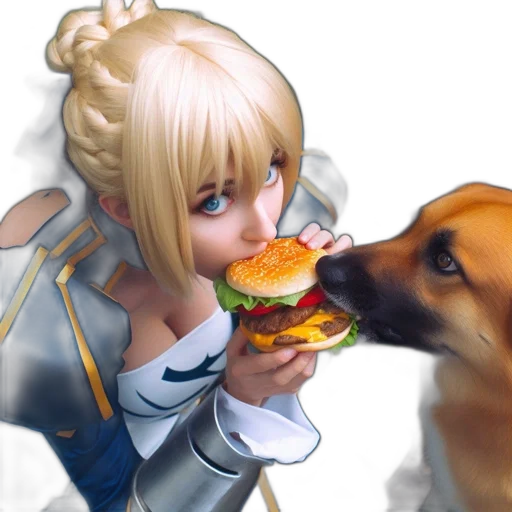 food, animal, anime, photorealistic transparent PNG cut-out
