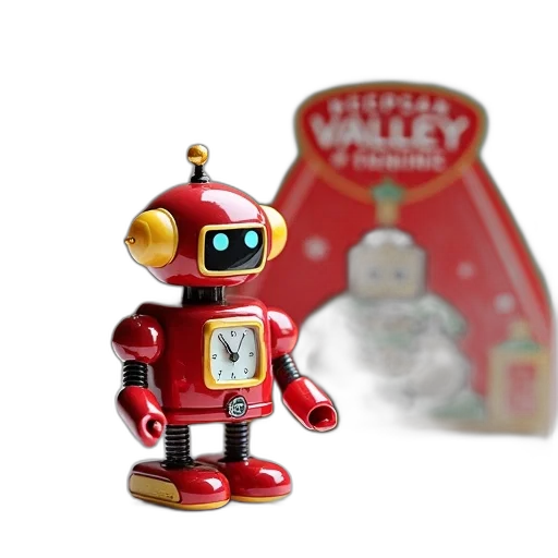 robot, 3d render, concept art, small transparent PNG cut-out