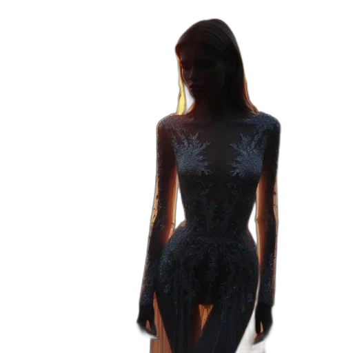 dress, creature, robot, jewelry transparent PNG cut-out