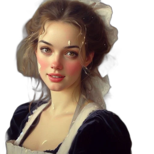 face, dress, jewelry, hat transparent PNG cut-out