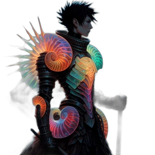 dragon, staff, dress, concept art transparent PNG cut-out
