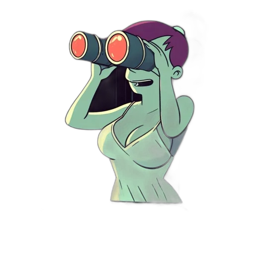 staff, hat, creature, robot transparent PNG cut-out