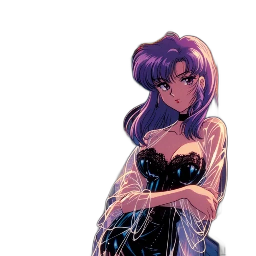 dress, jewelry, vaporwave, concept art transparent PNG cut-out