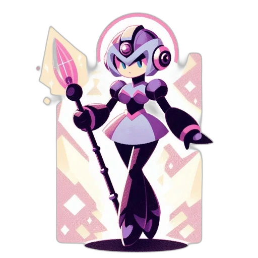 robot, staff, weapon, concept art transparent PNG cut-out