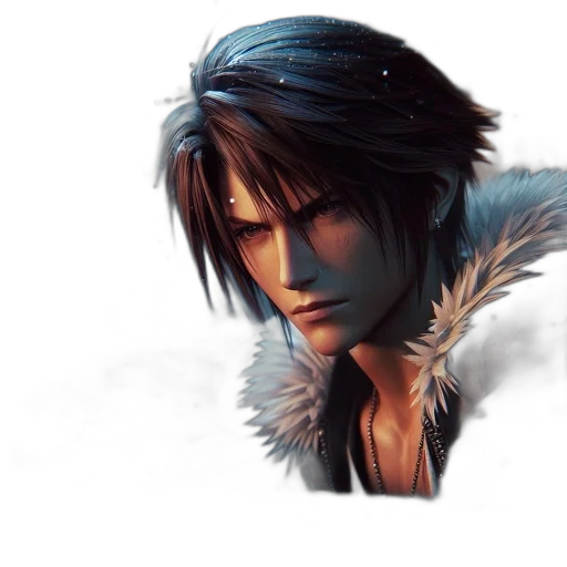 face, jacket, fantasy art, concept art transparent PNG cut-out