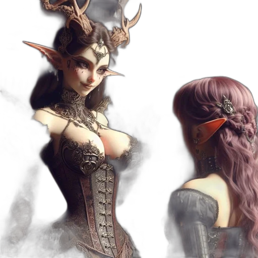 fantasy art, concept art, 3d render, photorealistic transparent PNG cut-out
