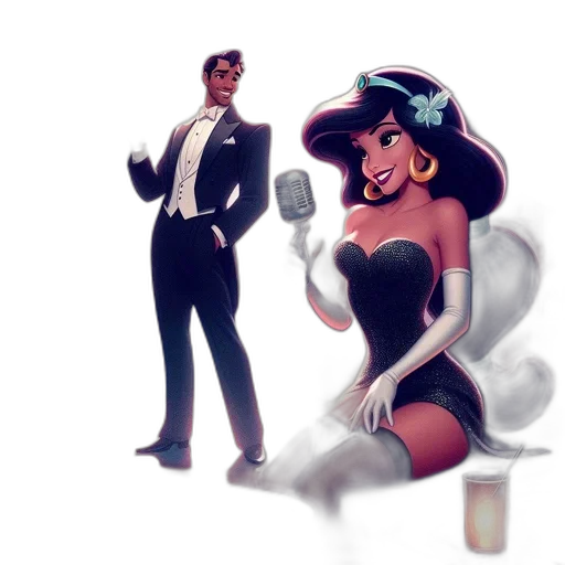 dress, concept art, comic book art, cartoon transparent PNG cut-out