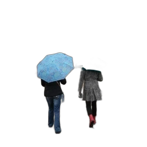 umbrella, jacket, hat, 3d render transparent PNG cut-out