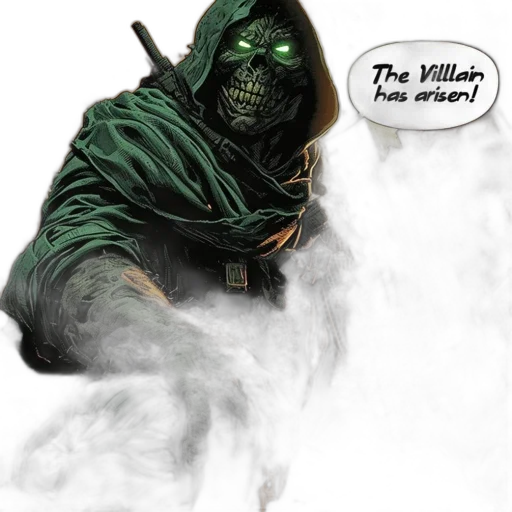 mask, comic book art, concept art, fantasy art transparent PNG cut-out