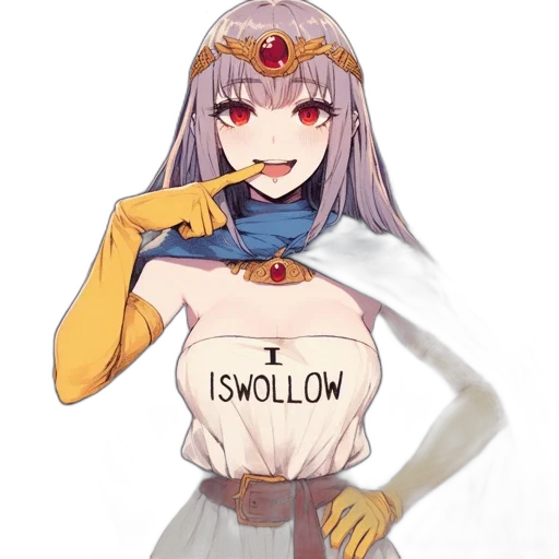 dress, crown, weapon, staff transparent PNG cut-out