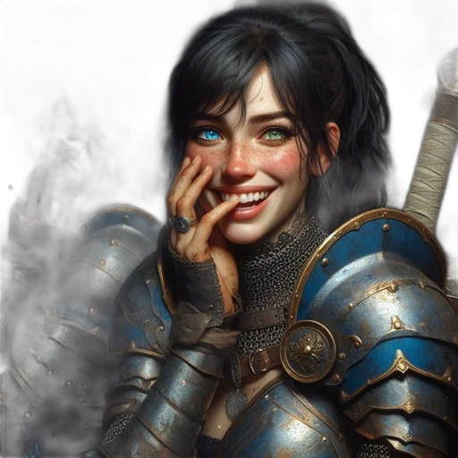 face, sword, weapon, fantasy art transparent PNG cut-out