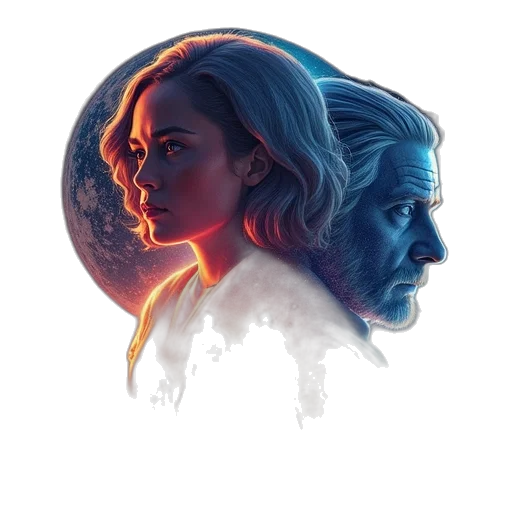 face, concept art, comic book art, fantasy art transparent PNG cut-out