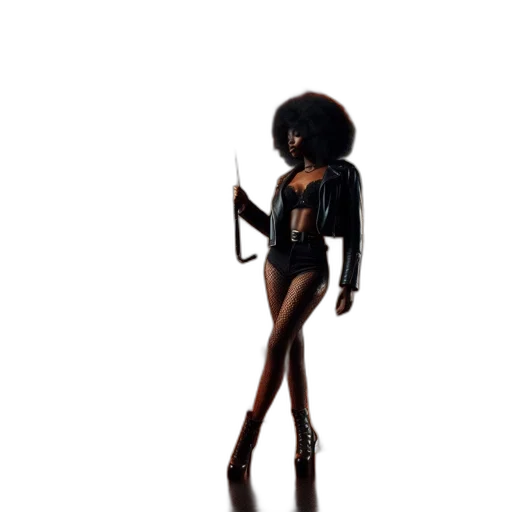 robot, dress, staff, creature transparent PNG cut-out