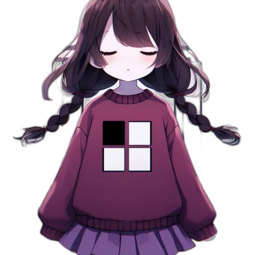 hair, dress, face, staff transparent PNG cut-out