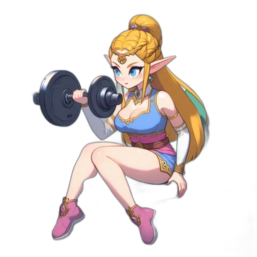 weapon, staff, crown, dress transparent PNG cut-out