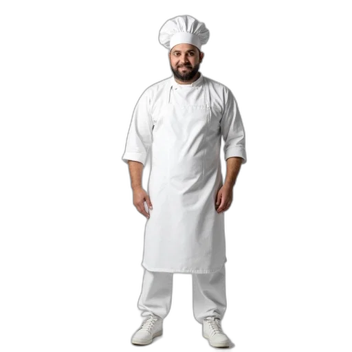 food, jacket, staff, dress transparent PNG cut-out