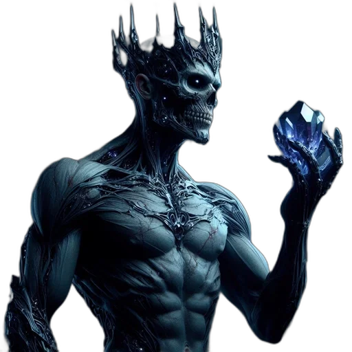 creature, mask, crown, concept art transparent PNG cut-out