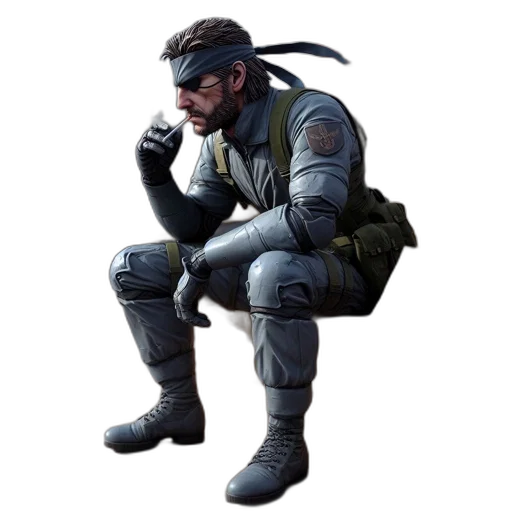 jacket, weapon, staff, mask transparent PNG cut-out