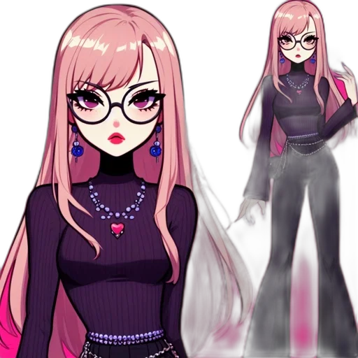 staff, concept art, anime, pixel art transparent PNG cut-out
