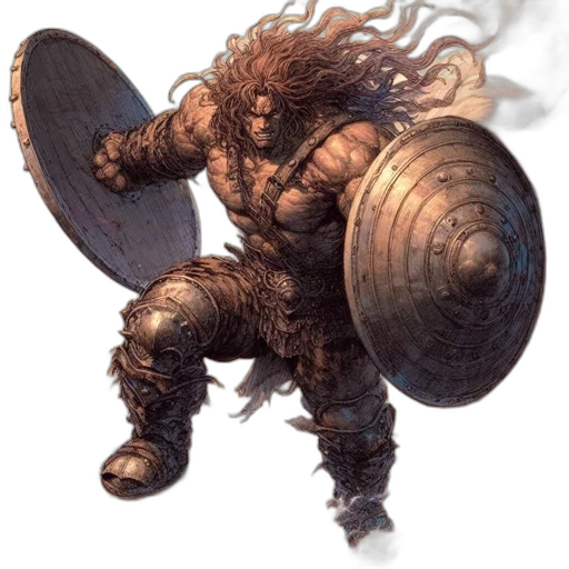 weapon, hair, sword, creature transparent PNG cut-out